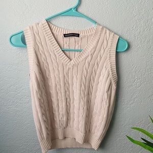 Brandy Melville Sweater Vest Baby Pink